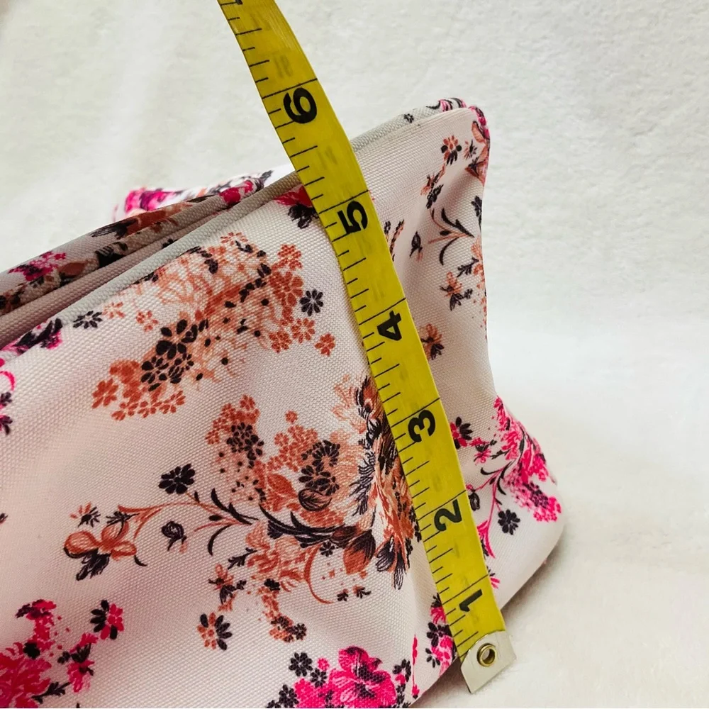 INSOLAR 15”x13” Floral Pink Baby Infant Insulated Diaper Bag - 4 Piece Set